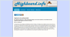Desktop Screenshot of highboard.info